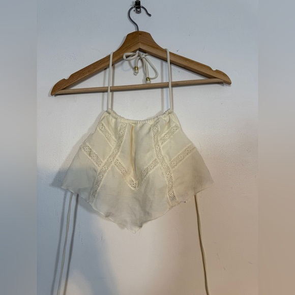 Victoria’s Secret Ivory Lace Handkerchief Hem Halter Top – Size S - Picture 8 of 8